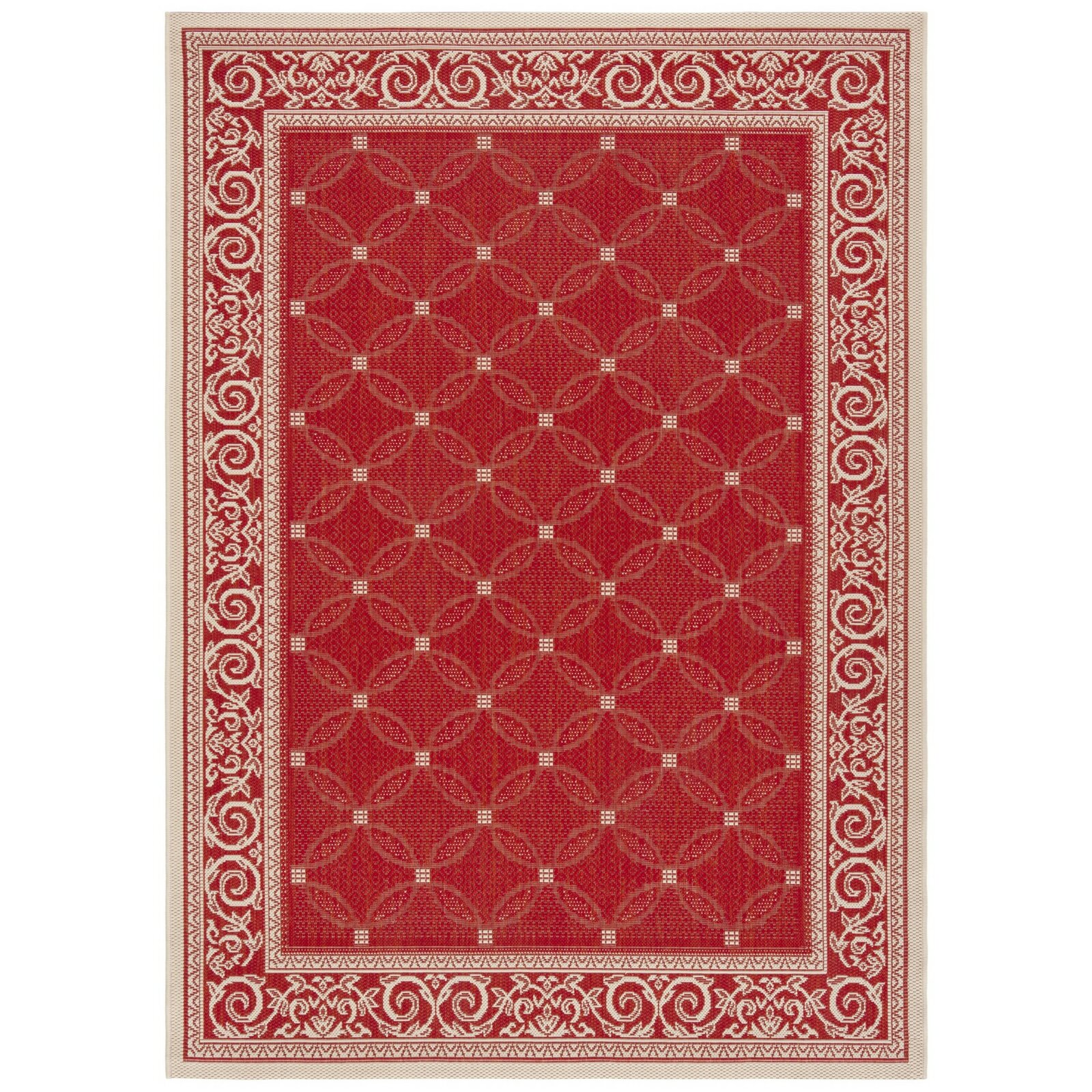 Winston Porter Herefordshire Red/Natural Indoor/Outdoor Rug & Reviews Winston Porter Herefordshire Red/Natural Indoor/Outdoor Rug & Reviews